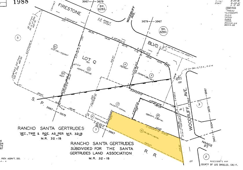 11255 Woodruff Ave, Downey, CA à louer - Plan cadastral – Image 2 sur 5