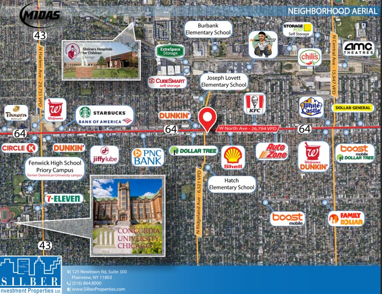 6249 W North Ave, Oak Park, IL à vendre - Aérien – Image 3 sur 4