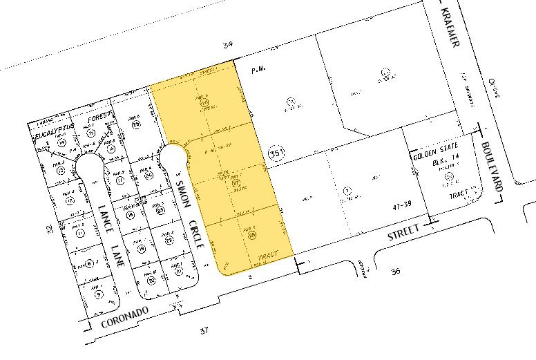 3031 E Coronado St, Anaheim, CA à louer - Plan cadastral – Image 2 sur 3