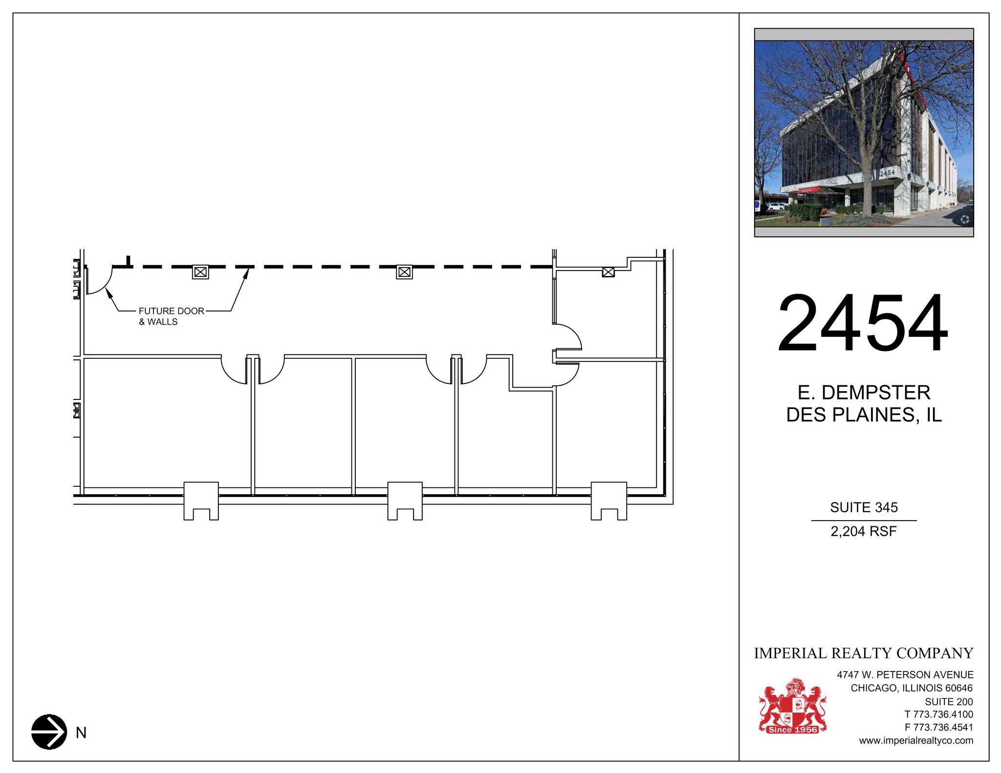 2454 E Dempster St, Des Plaines, IL à louer Plan de site– Image 1 sur 1