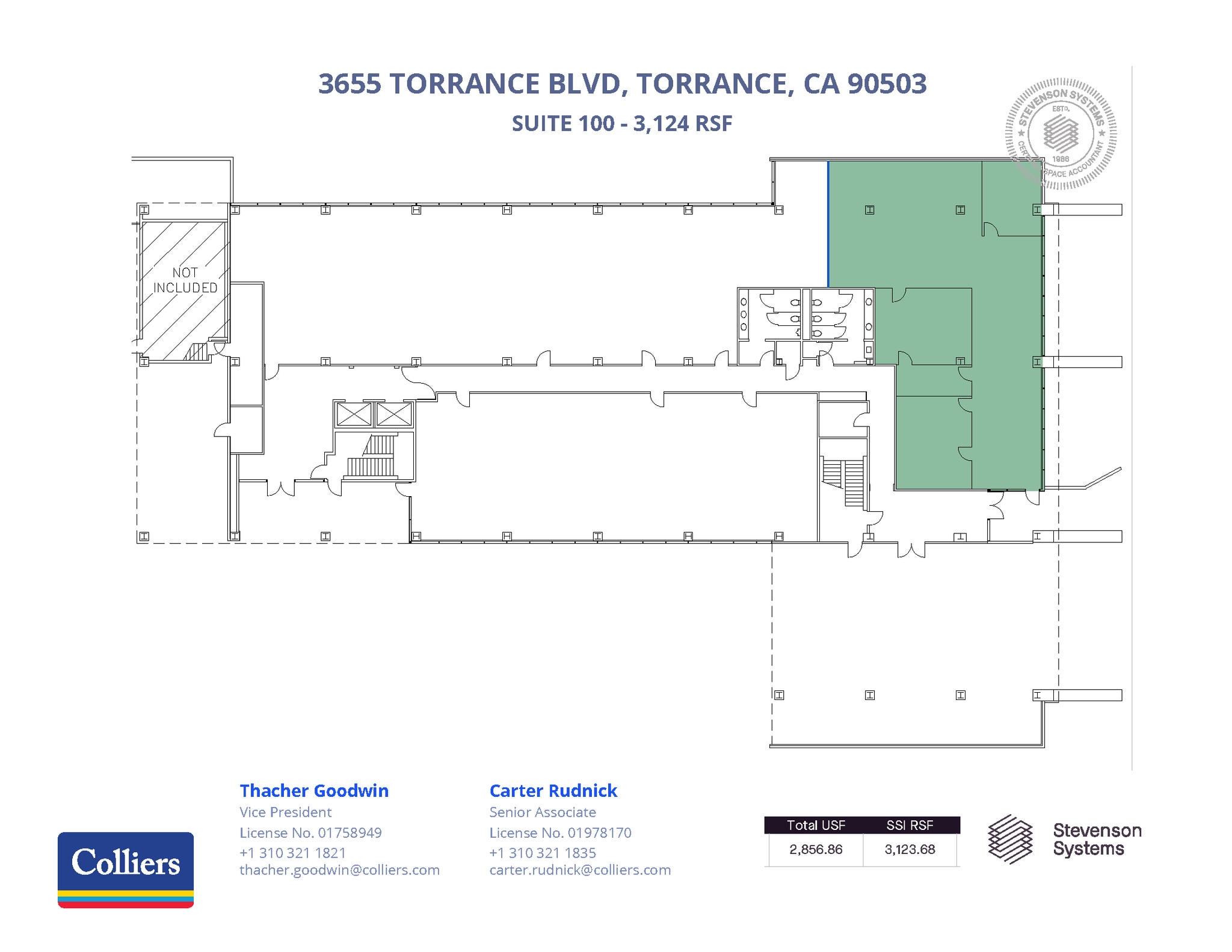 3655 Torrance Blvd, Torrance, CA à louer Plan d’étage– Image 1 sur 1
