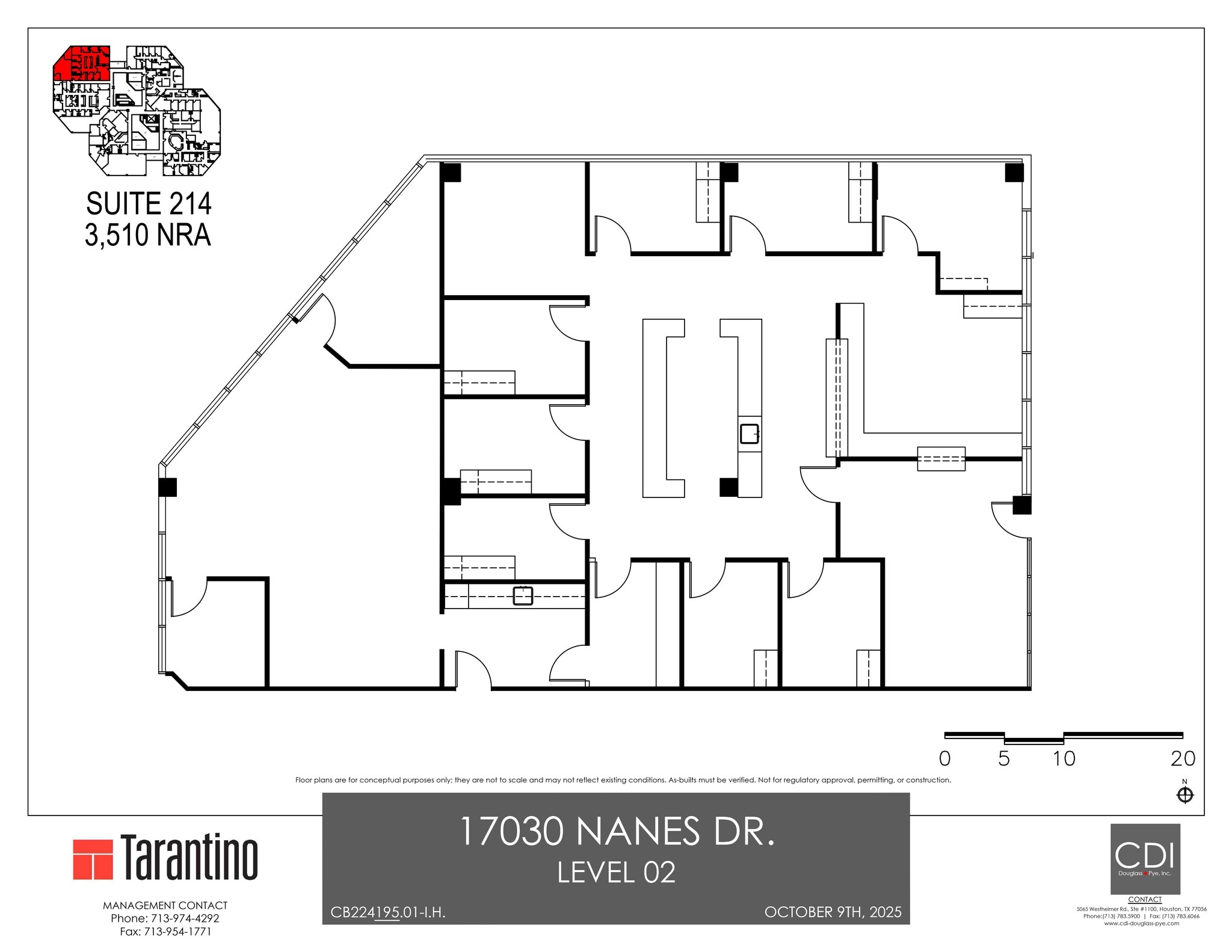 17030 Nanes Dr, Houston, TX à louer Plan de site– Image 1 sur 1
