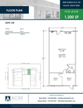 2540 Glenda Ln, Dallas, TX à louer Plan d’étage– Image 1 sur 1