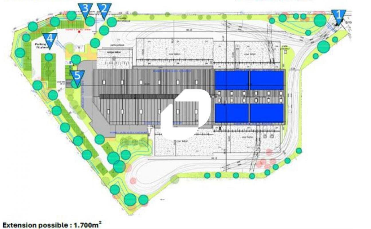 Industriel/Logistique dans Décines-Charpieu à louer Plan de site– Image 1 sur 2