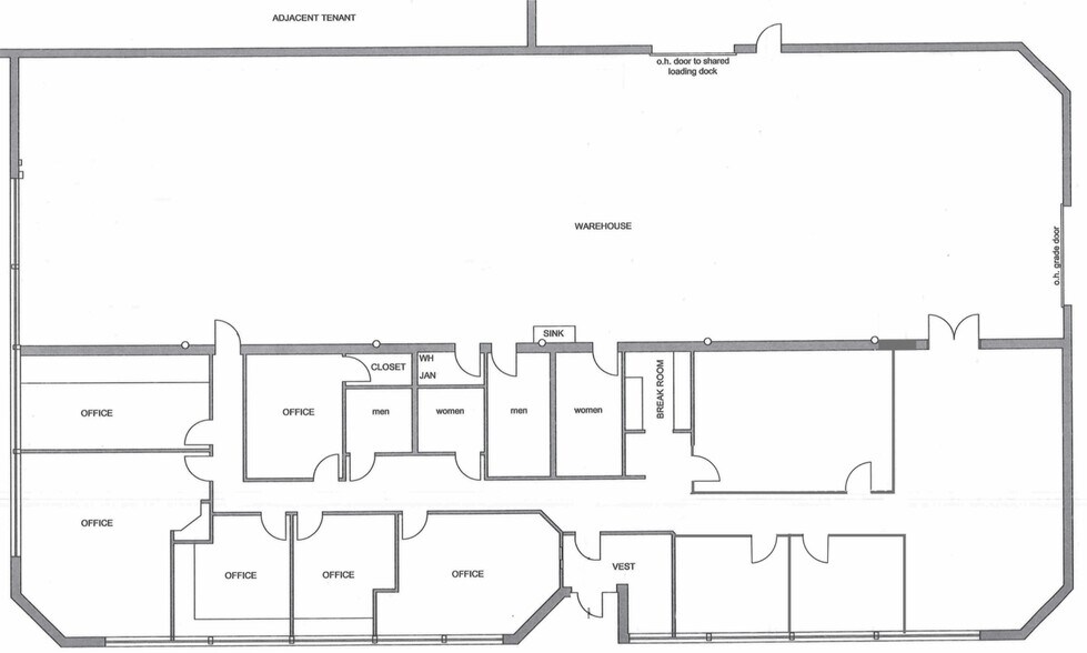 33939-33955 Harper Ave, Clinton Township, MI à louer - Plan d’étage – Image 2 sur 2