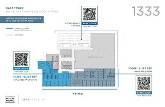 1333 H St NW, Washington, DC à louer Plan d’étage– Image 1 sur 1