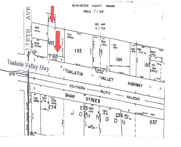 17735-17755 SW Tualatin Valley Hwy, Beaverton, OR à louer - Plan cadastral – Image 2 sur 3
