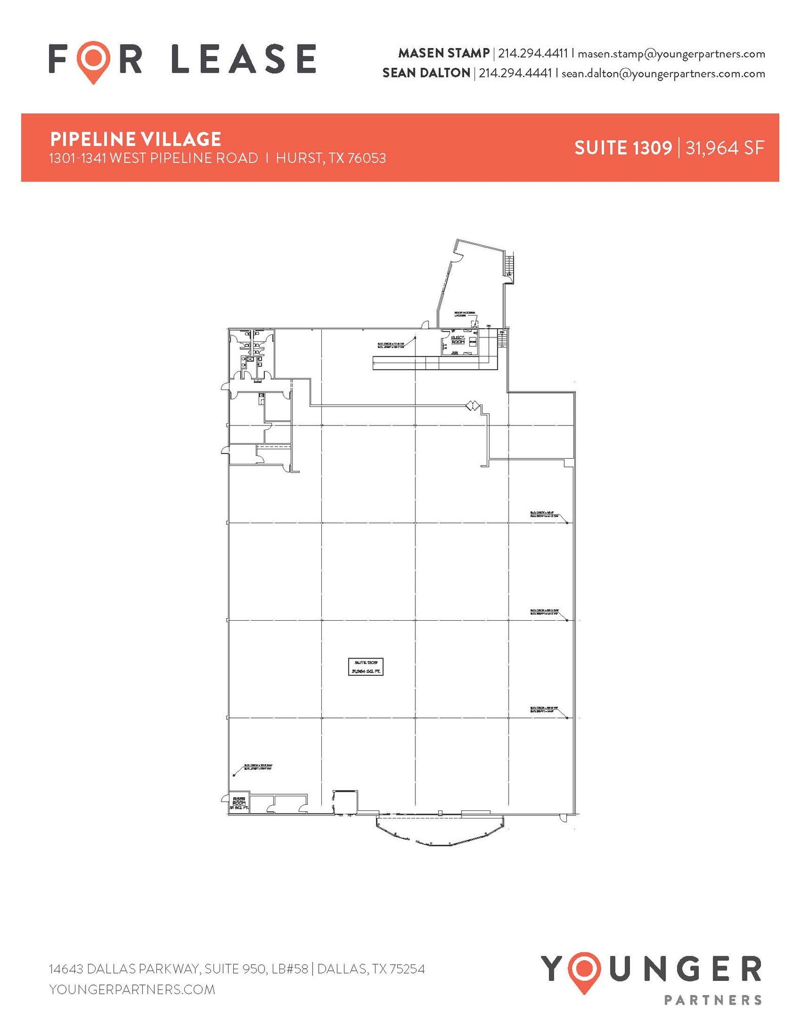 1105 W Pipeline Rd, Hurst, TX à louer Plan d’étage– Image 1 sur 1