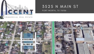 Plus de détails pour 3525 N Main St, Fort Worth, TX - Terrain à vendre