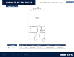 8666 Huebner Rd, San Antonio, TX à louer Plan d’étage– Image 1 sur 1