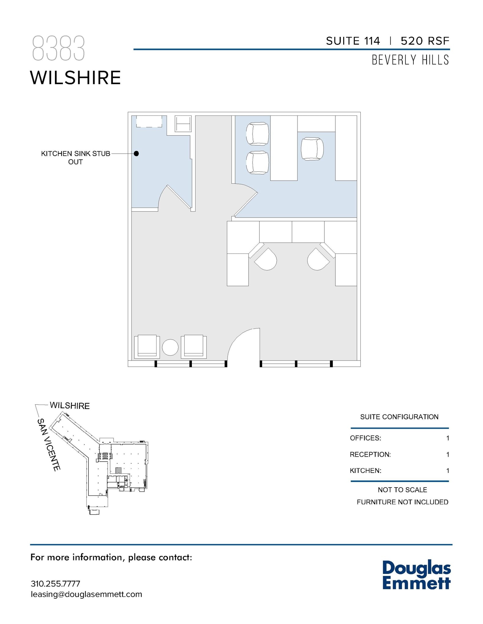 8383 Wilshire Blvd, Beverly Hills, CA à louer Plan d’étage– Image 1 sur 1