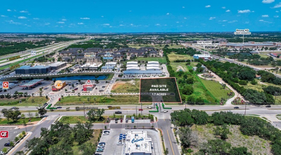 10745 E Crystal Falls Pky, Leander, TX à vendre - Aérien – Image 3 sur 7