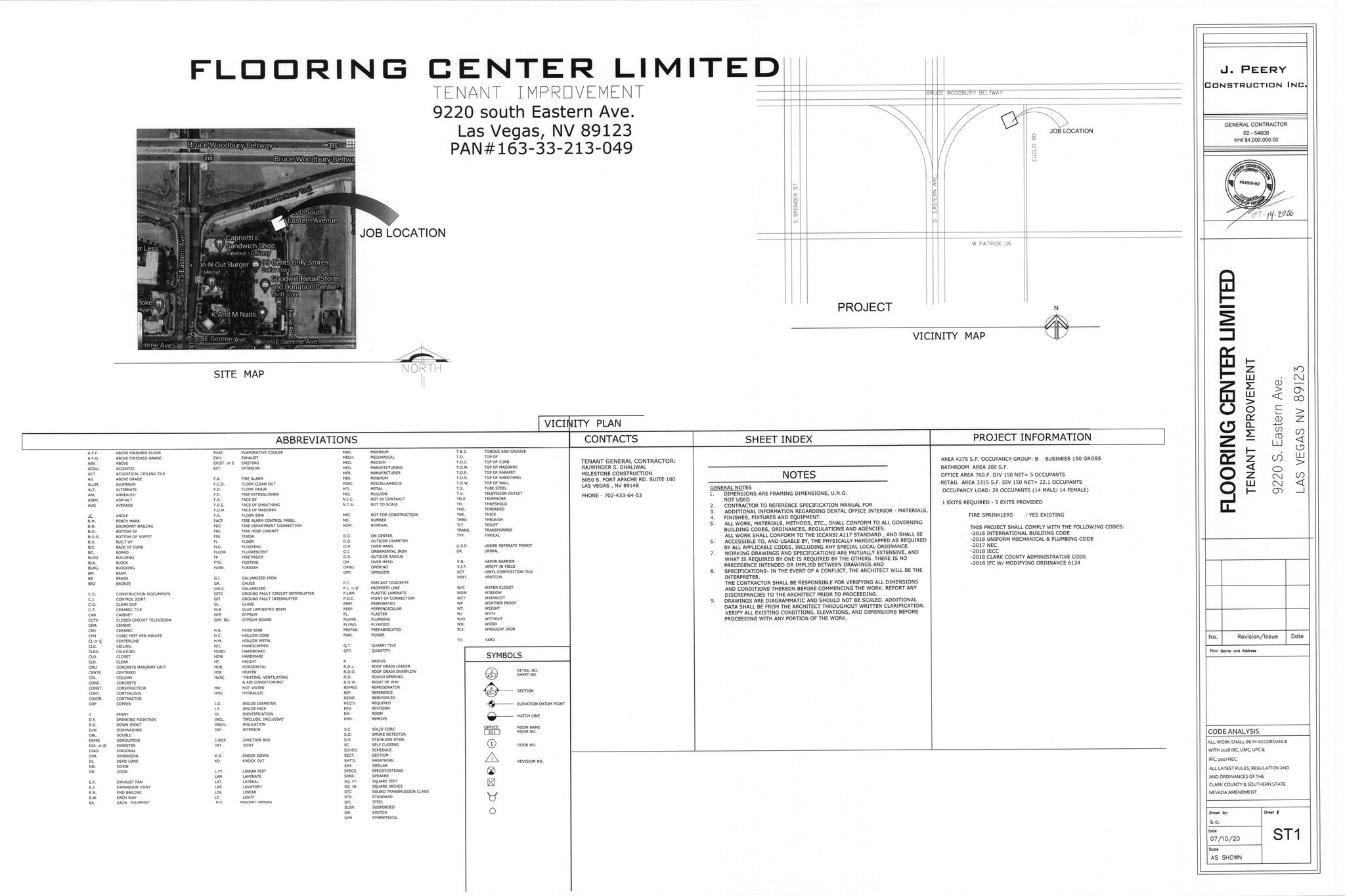 9210 S Eastern Ave, Henderson, NV à louer Plan de site– Image 1 sur 1
