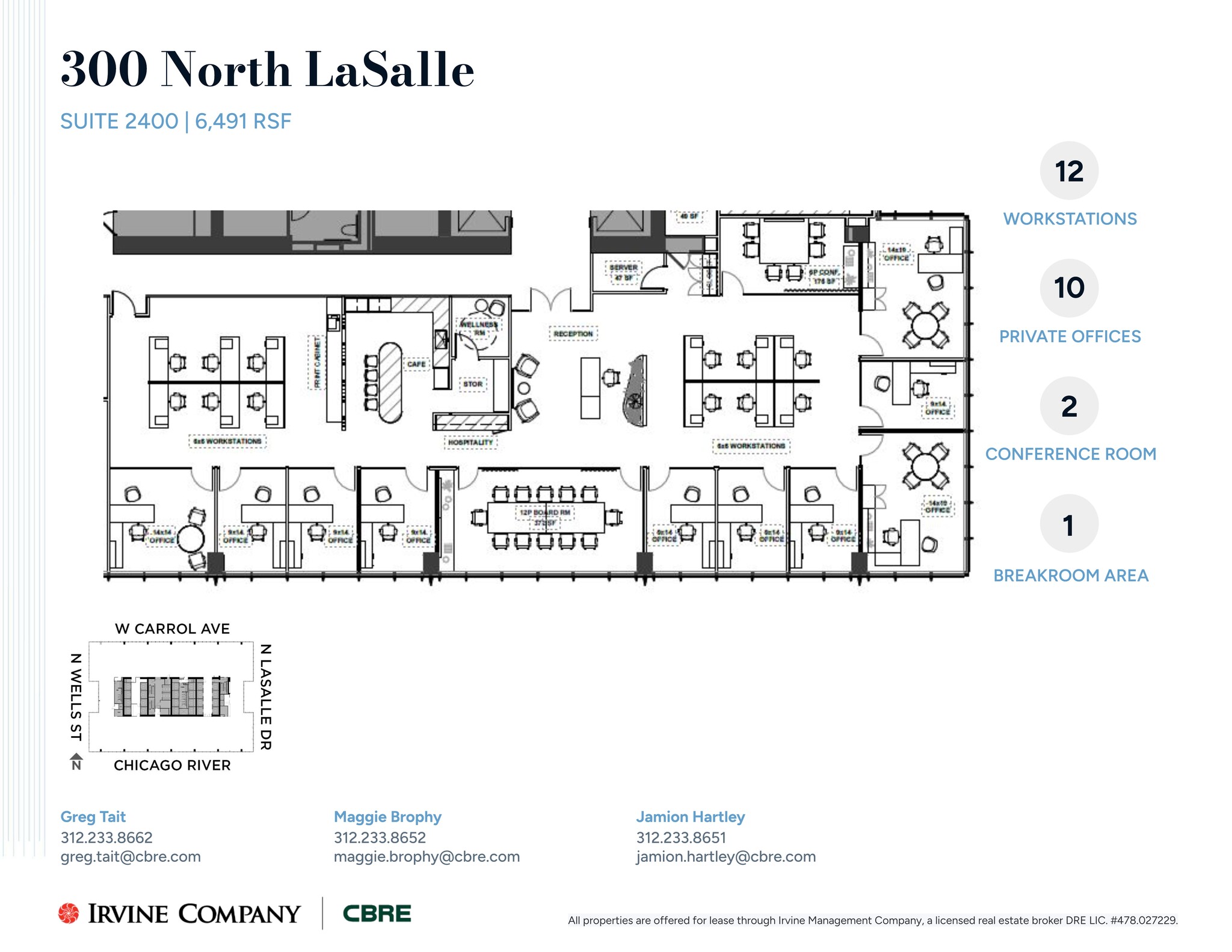 300 N LaSalle St, Chicago, IL à louer Plan de site– Image 1 sur 1