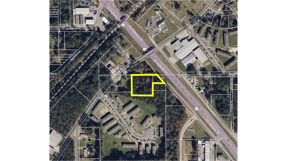 0 Country Club, Hattiesburg, MS à vendre - Aérien – Image 2 sur 3