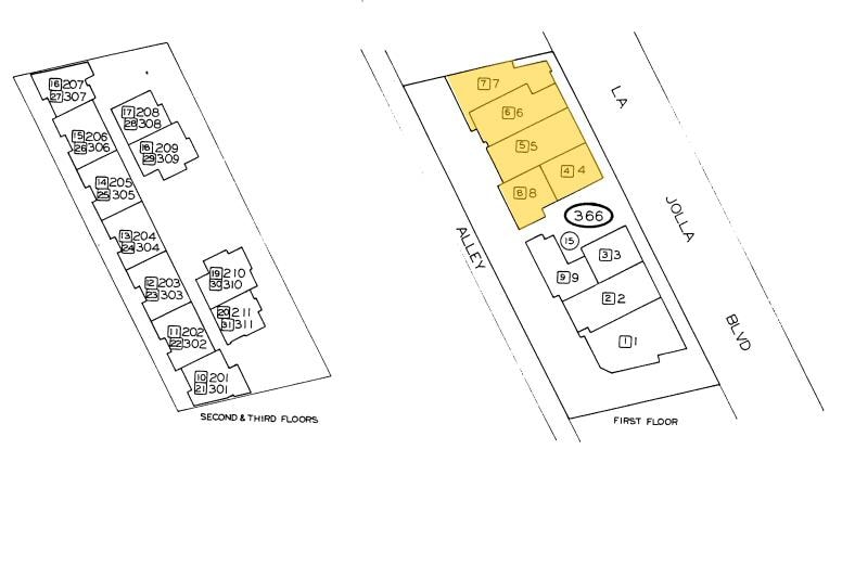 5724-5726 La Jolla Blvd, La Jolla, CA à vendre - Plan cadastral – Image 3 sur 48