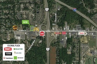 584 E Main St, Canfield, OH - VUE AÉRIENNE vue de carte