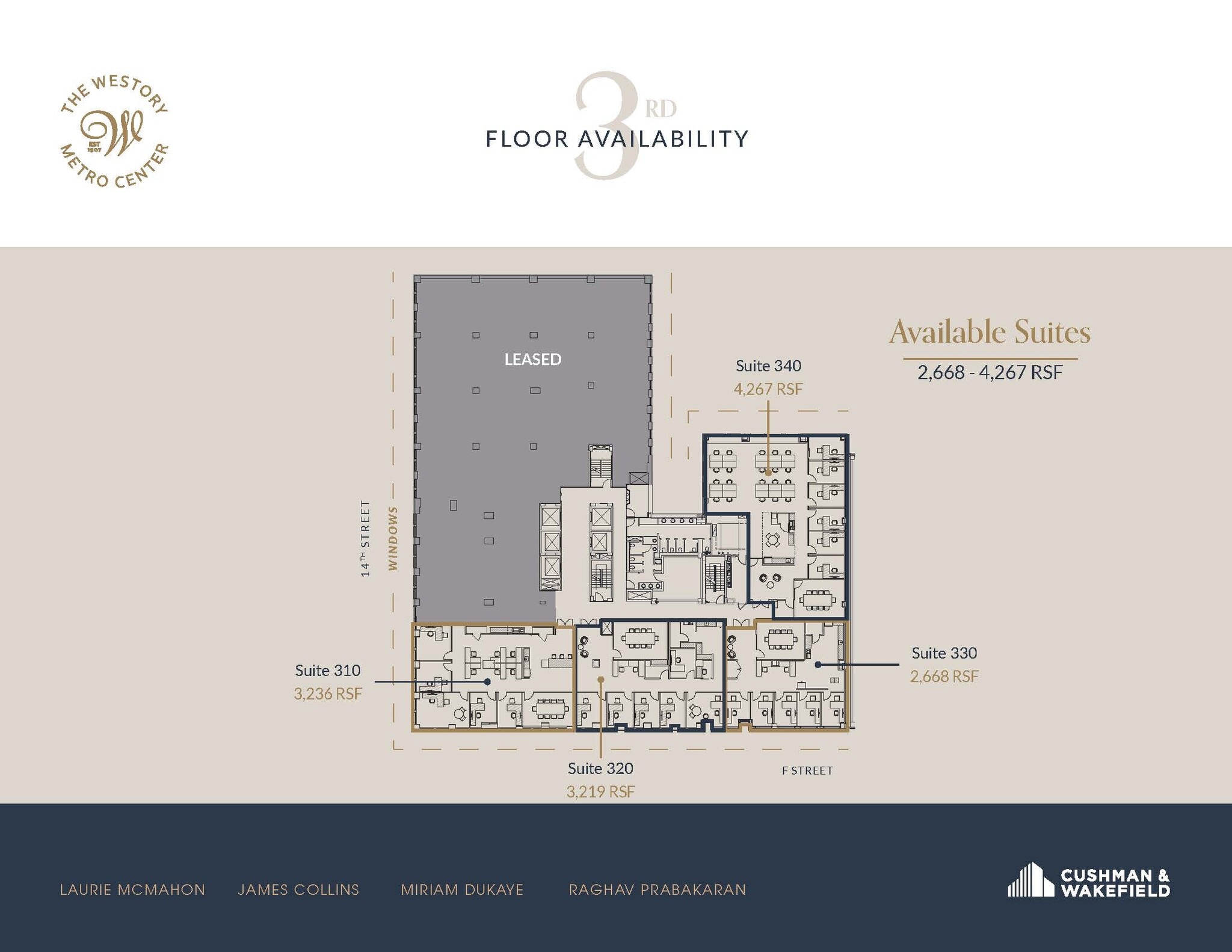 607 14th St NW, Washington, DC à louer Plan d’étage– Image 1 sur 1