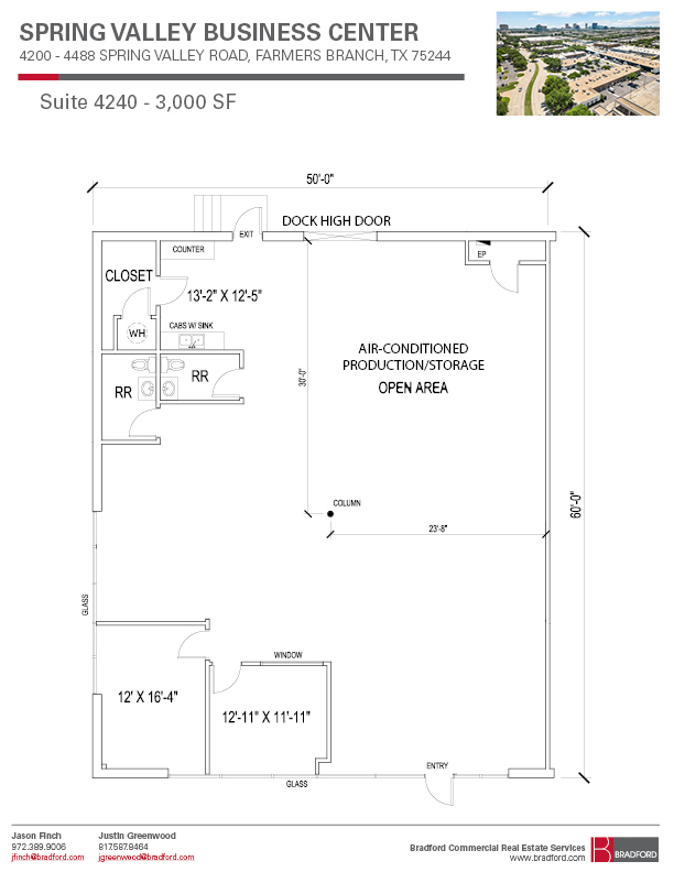 4440-4460 Spring Valley Rd, Dallas, TX à louer Plan d’étage– Image 1 sur 1