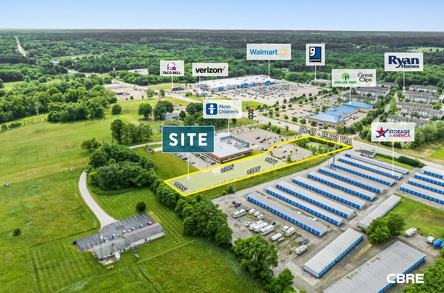 2497 Ohio 59, Ravenna, OH à louer - Aérien – Image 3 sur 4