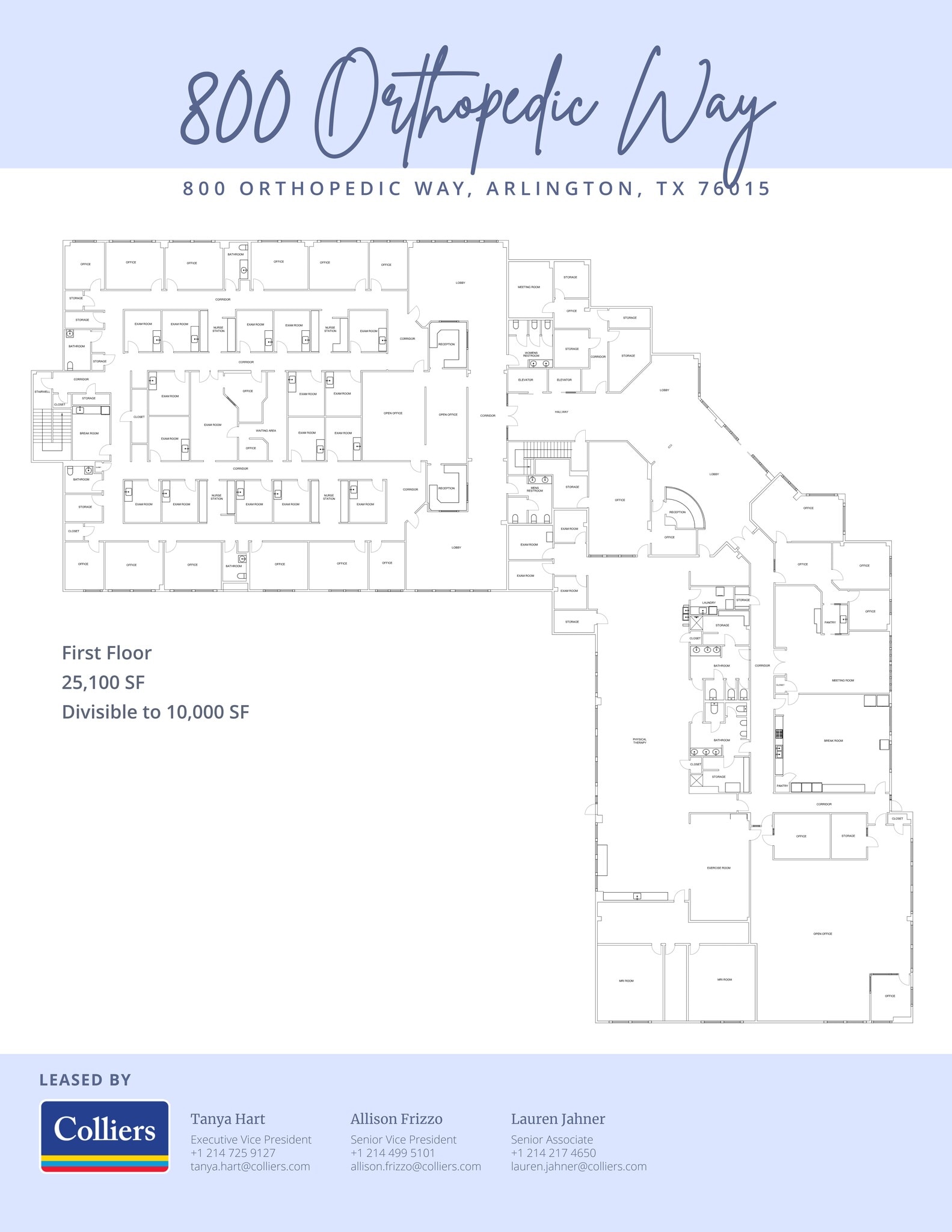 800 Orthopedic Way, Arlington, TX à louer Plan de site– Image 1 sur 6