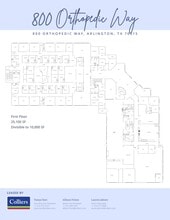 800 Orthopedic Way, Arlington, TX à louer Plan de site– Image 1 sur 6