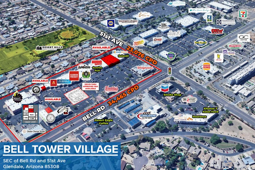 4915-4965 N 51st Ave, Glendale, AZ à louer - Photo de l’immeuble – Image 2 sur 8