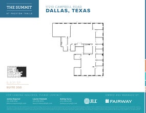 17101 Preston Rd, Dallas, TX à louer Plan d’étage– Image 1 sur 1