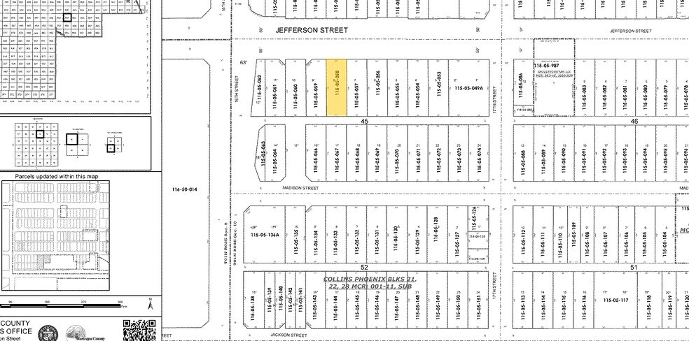 1617 E Jefferson St, Phoenix, AZ à vendre - Plan cadastral – Image 2 sur 11