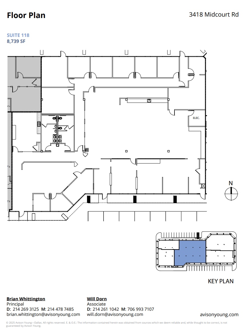 3418 Midcourt Rd, Carrollton, TX à louer Plan d’étage– Image 1 sur 1