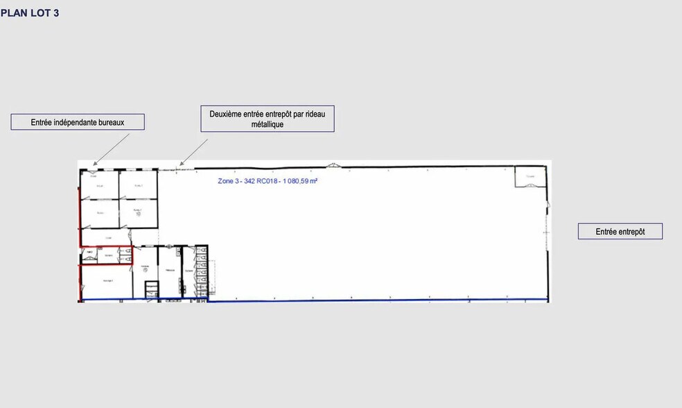 Local d’activités dans Chassieu à louer - Plan d’étage – Image 3 sur 4