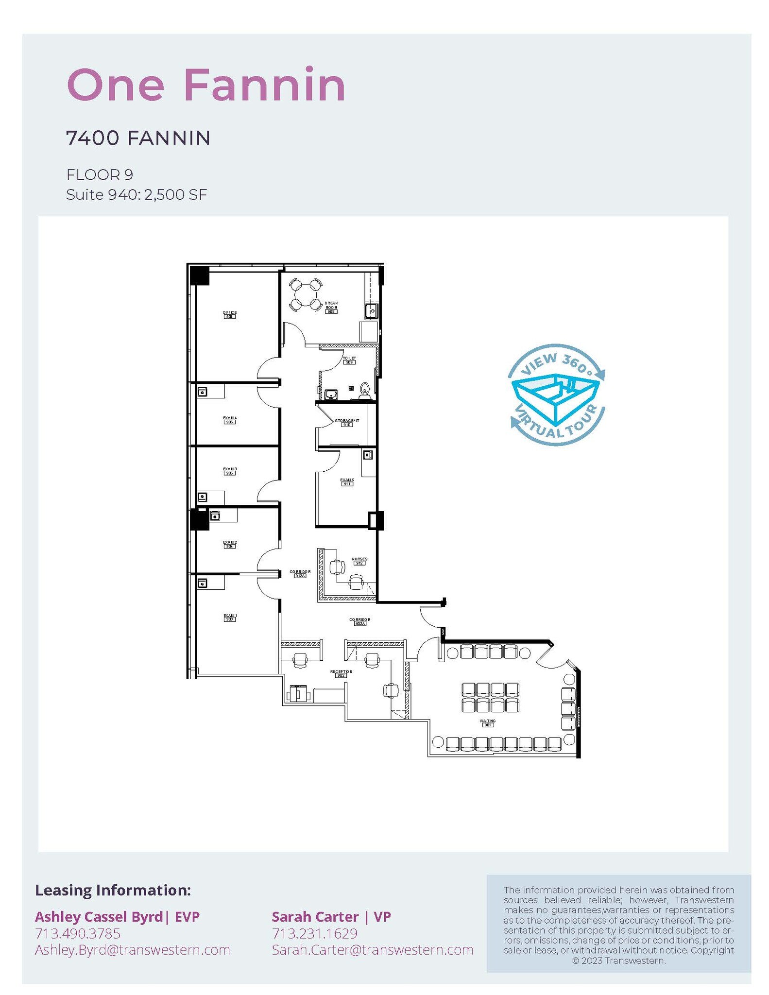 7400 Fannin St, Houston, TX à louer Plan d’étage– Image 1 sur 1