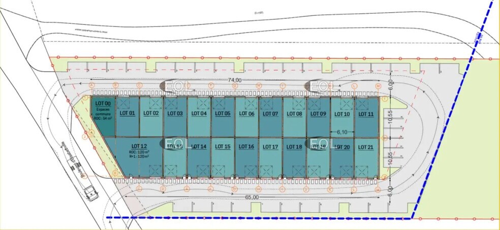 Local d'activités dans Épône à vendre - Plan de site – Image 2 sur 2