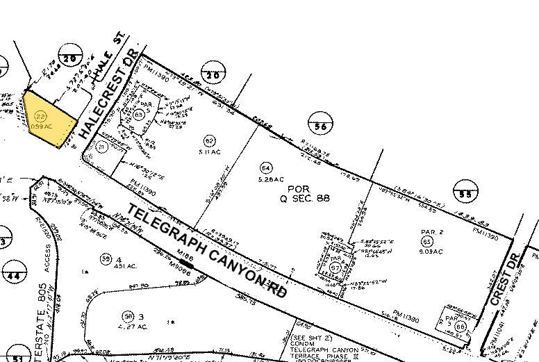 495 Telegraph Canyon Rd, Chula Vista, CA à vendre - Plan cadastral – Image 2 sur 5