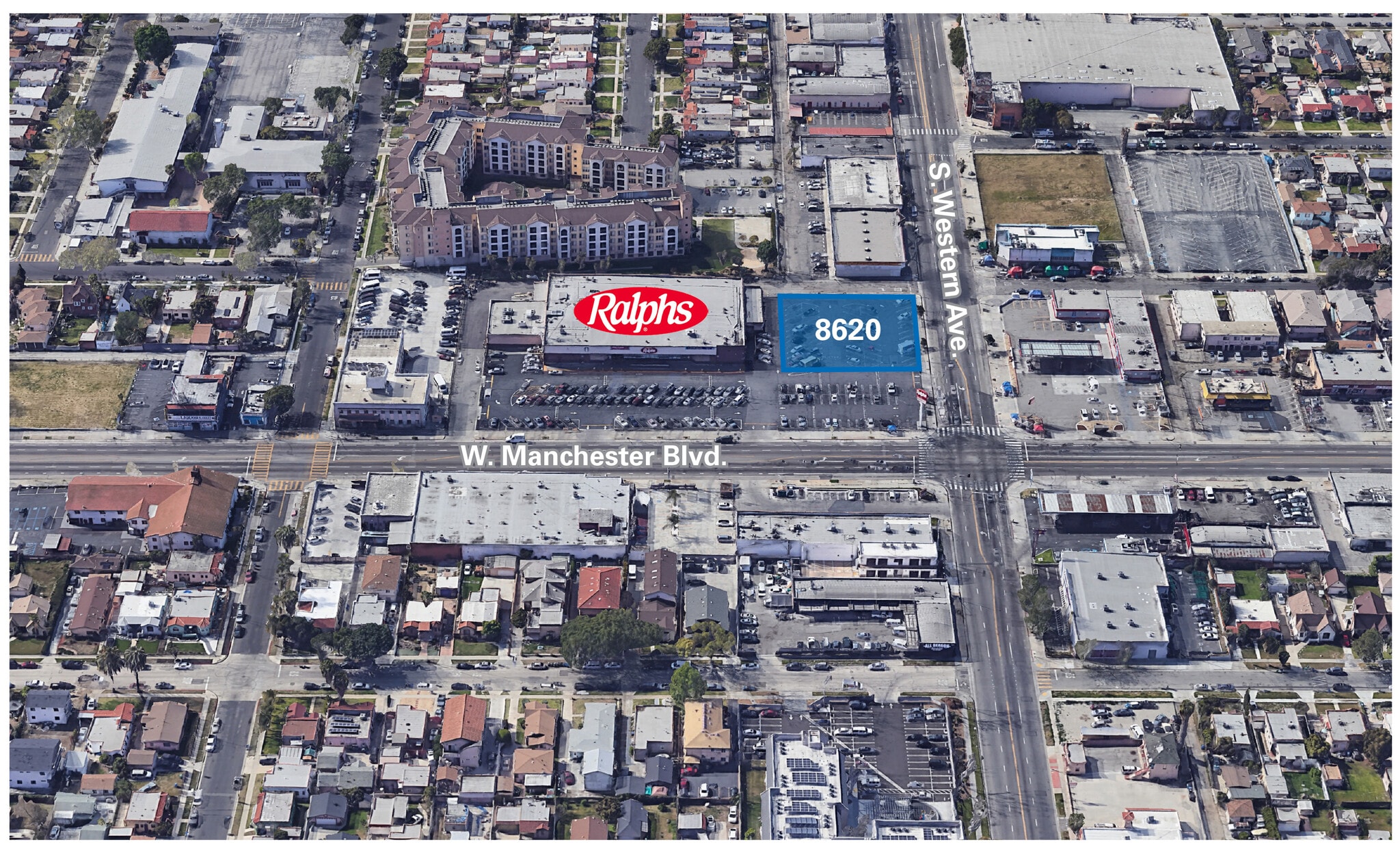 8620 Western Ave, Los Angeles, CA à louer Plan de site– Image 1 sur 2