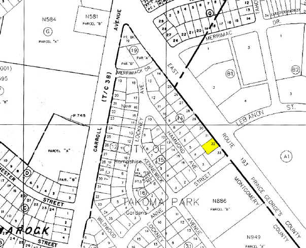 1019 University Blvd E, Silver Spring, MD à louer - Plan cadastral – Image 2 sur 8