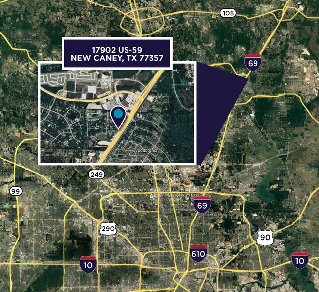 17902 US Highway 59, New Caney, TX à louer - Aérien – Image 2 sur 3