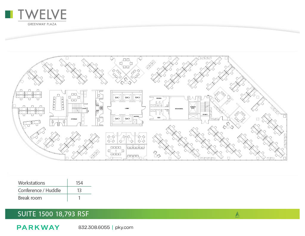 12 Greenway Plz, Houston, TX à louer Plan d’étage– Image 1 sur 1
