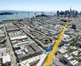 595 Bay St, San Francisco, CA - Vue aérienne vue de carte