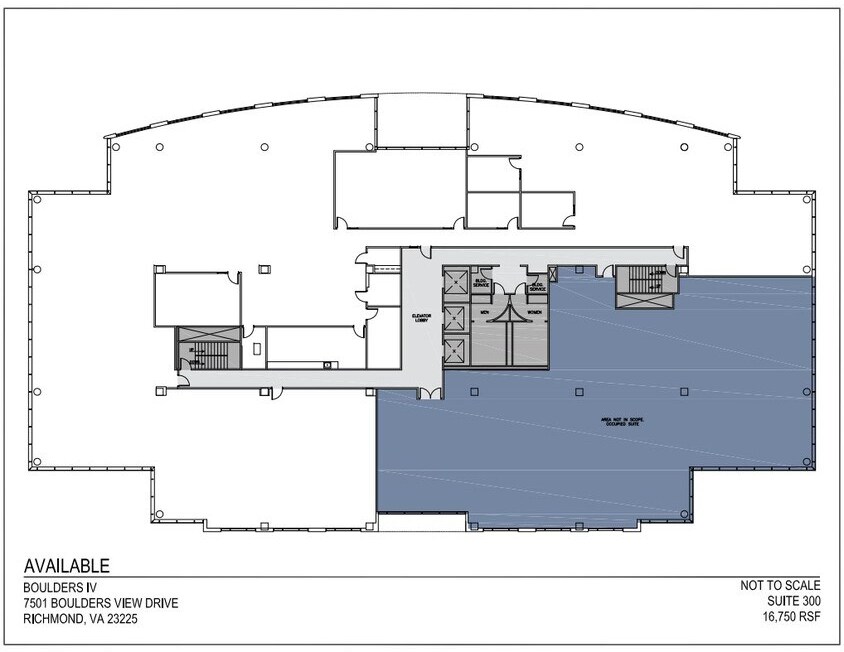 7501 Boulder View Dr, North Chesterfield, VA à louer Plan d’étage– Image 1 sur 1