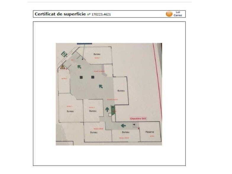 Bureau dans Les Lilas à vendre - Plan d’étage – Image 2 sur 4