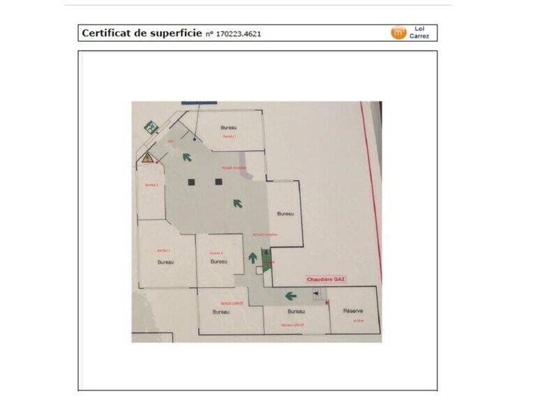 Bureau dans Les Lilas à vendre - Plan d’étage – Image 2 sur 4
