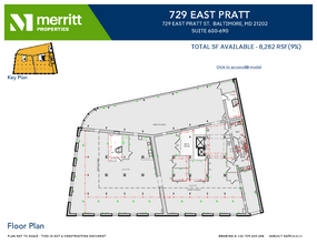 729 E Pratt St, Baltimore, MD à louer Plan d’étage– Image 1 sur 1