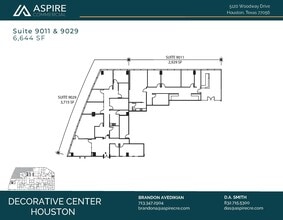 5120 Woodway Dr, Houston, TX à louer Plan d’étage– Image 2 sur 2