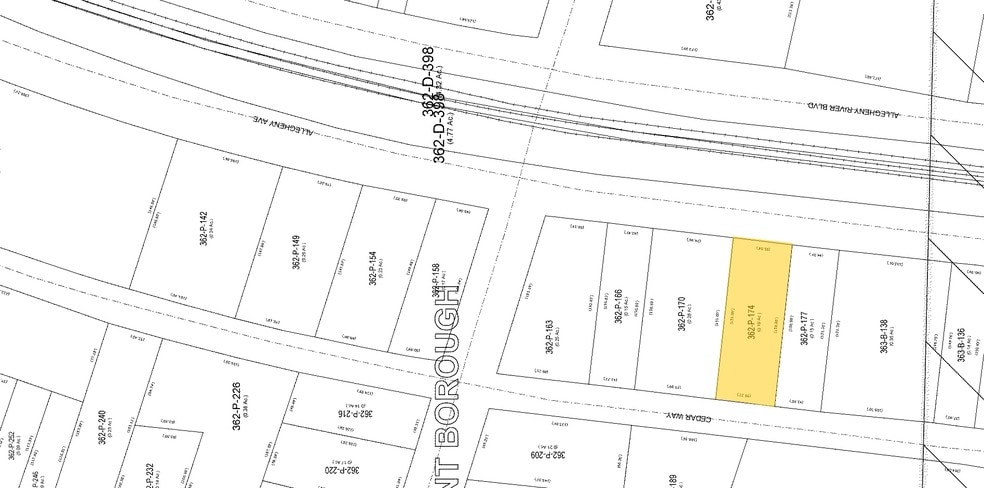 643 Allegheny Ave, Oakmont, PA à louer - Plan cadastral – Image 2 sur 2