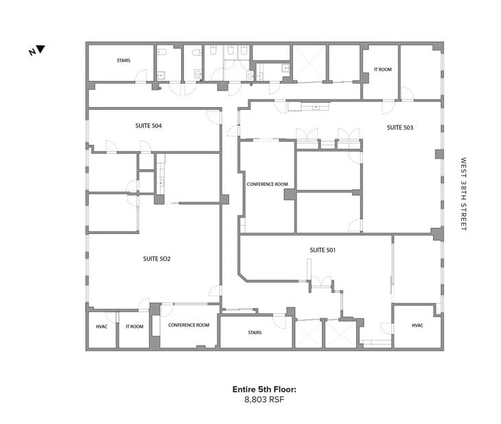 246 W 38th St, New York, NY 10018 - Lot Entire -  - Plan d’étage - Image 1 of 1