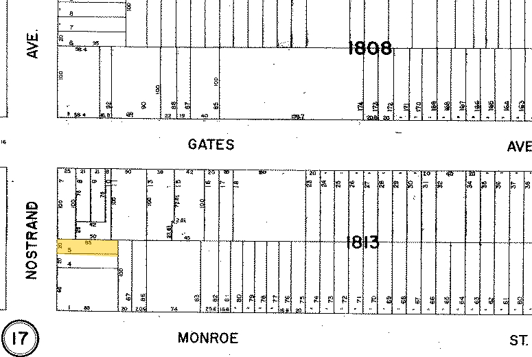 359 Nostrand Ave, Brooklyn, NY à louer Plan cadastral– Image 1 sur 2