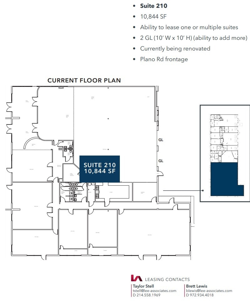 11550 Plano Rd, Dallas, TX à louer Plan d’étage– Image 1 sur 1