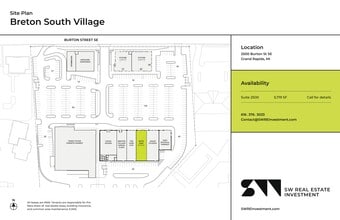 2500 Burton St, Grand Rapids, MI à louer Plan de site– Image 1 sur 1