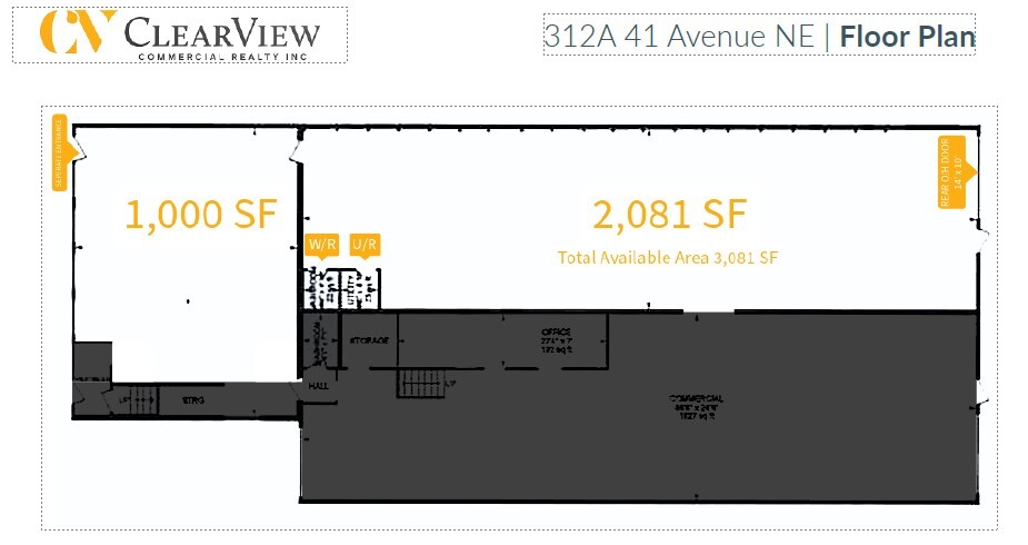 308-312 41st Ave NE, Calgary, AB à louer Plan d’étage– Image 1 sur 1
